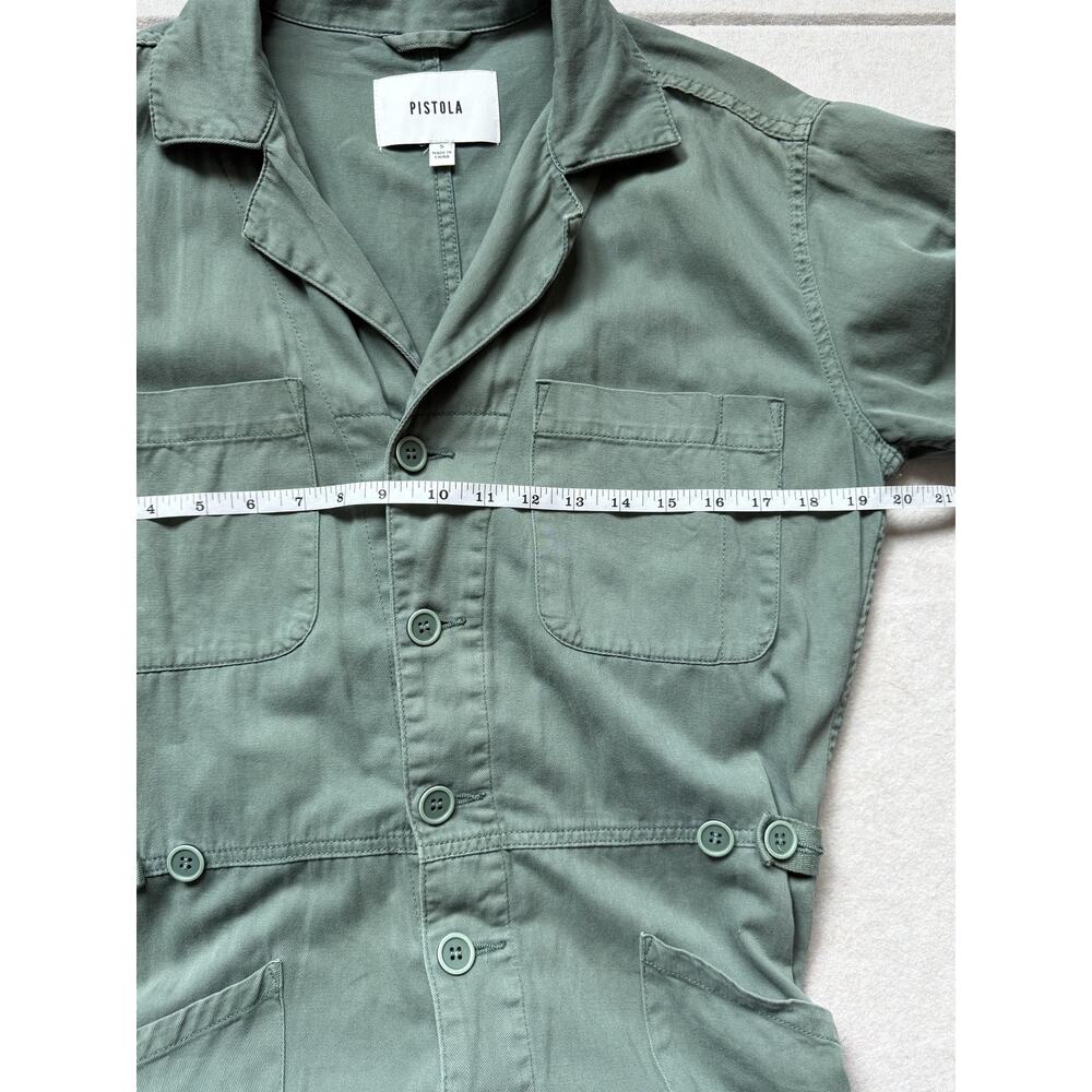 PISTOLA Grover Short Sleeve Field Jumpsuit Sagebrush NWOT Size S - Picture 13 of 15
